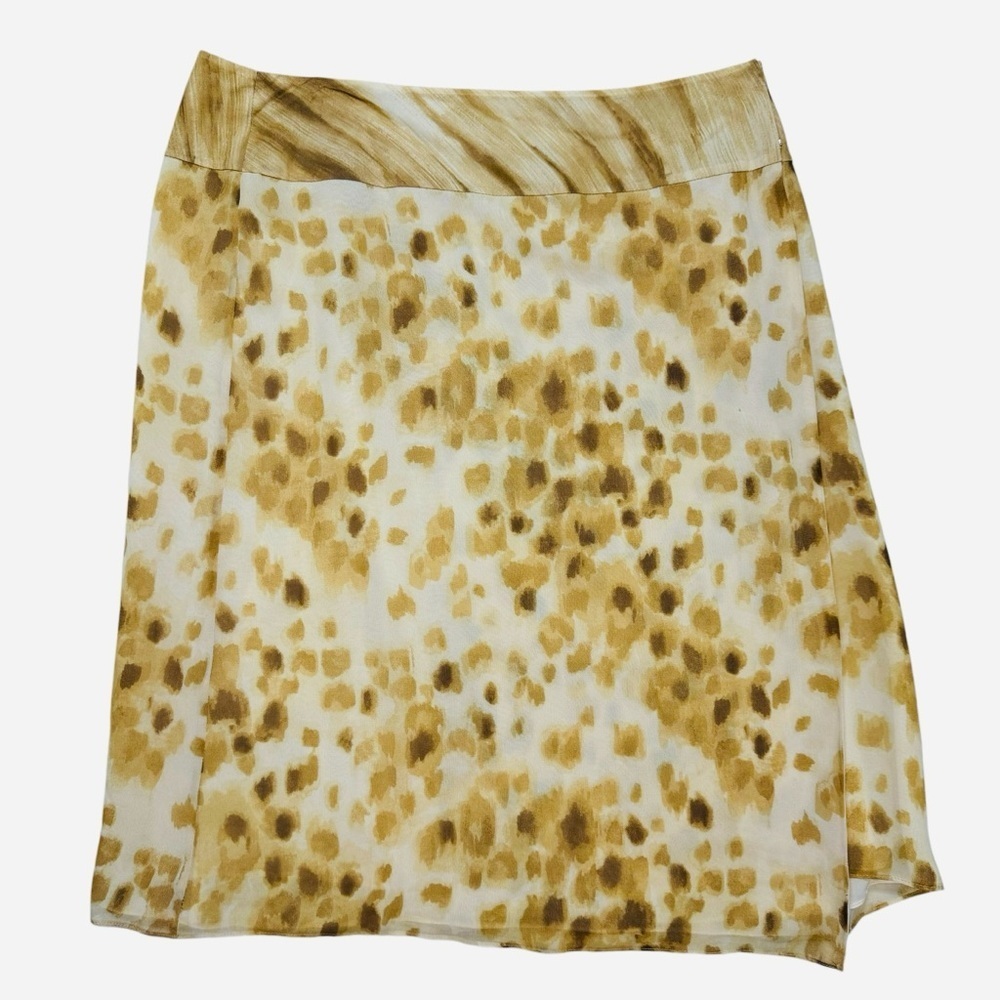 Jones Wear Silk A-Line Wrap Skirt Size 10